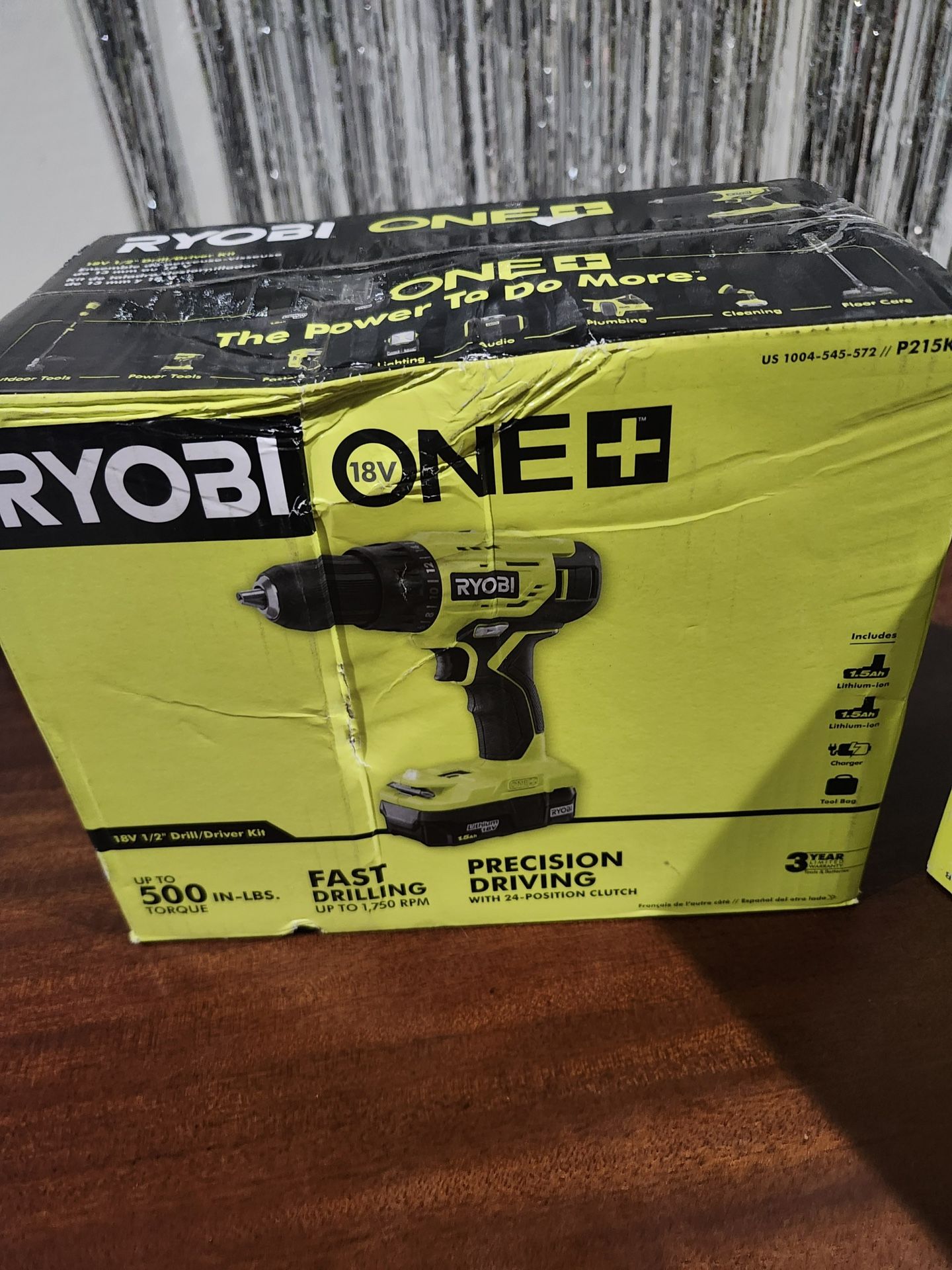 ONE+ 18V Lithium-Ion Cordless 1/2 in. Drill/Driver Kit with (2) 1.5 Ah Batteries, Charger, and Bag