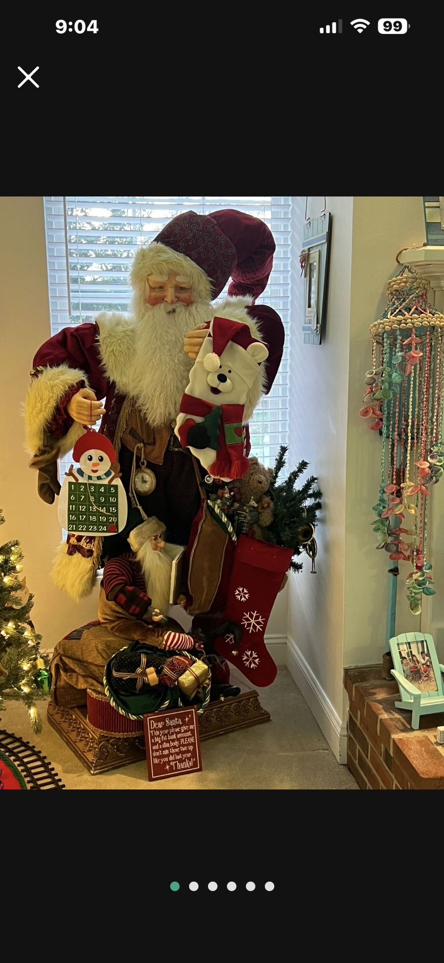 SANTA CLAUSE DOMAIN HOLIDAY DECORATION SANTA AND HIS ELF