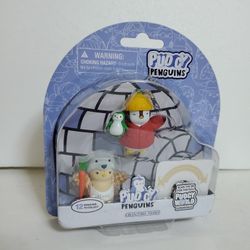 Pudgy Penguins Giraffe Skin Teddy Bear Hat & Yellow Hat Red Shirt Green Baby Pen
