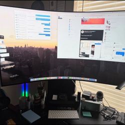 SAMSUNG 55-inch Odyssey Ark 4K UHD 165Hz Curved Quantum Mini LED Gaming Monitor
