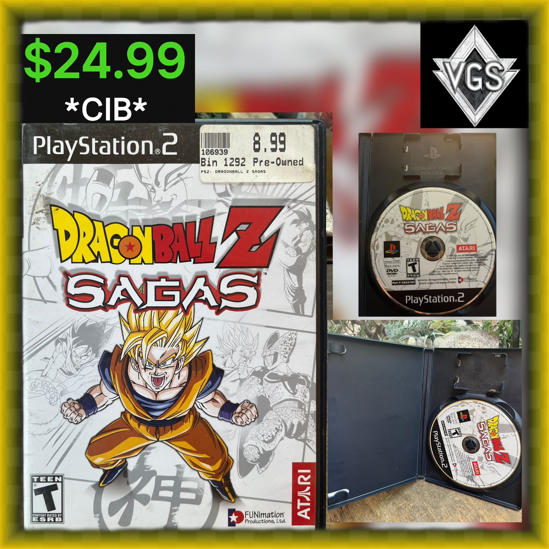 *CIB* Dragon Ball Z Sagas (Sony Playstation 2)