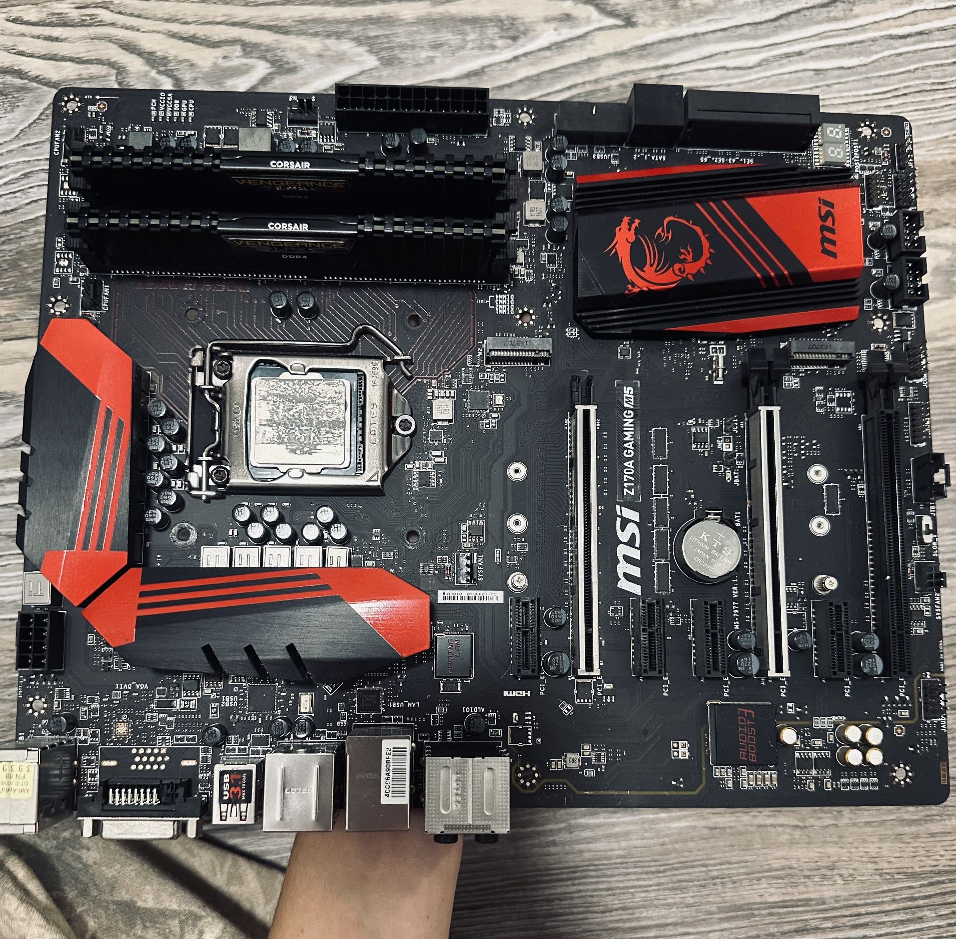 Pc Motherboard Black And Red