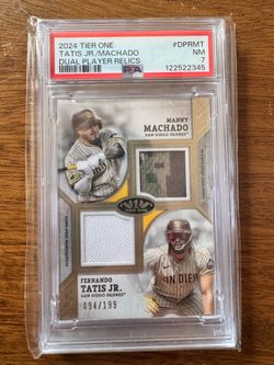 2024 Tier One Tatis Jr./Machado Dual Player Relics PSA 7