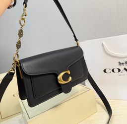 Coach Tabby Shoulder Bag Black Leather