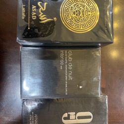 Afnan 9pm, Club De Nuit, and Lattafa Asad. 100ml-3.4iz