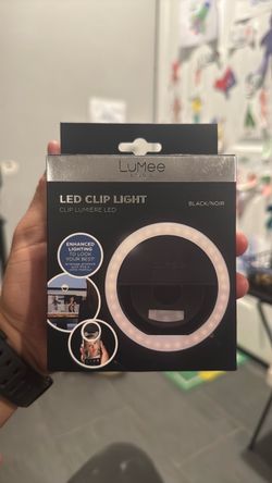 LED Clip Ring Light  Portable LuMee Studio-Black