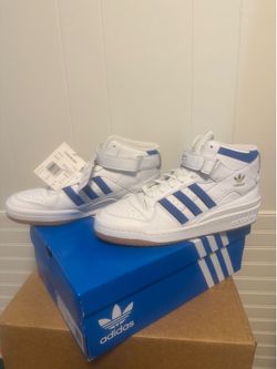 Adidas Forum Mid White Blue US Men's 10