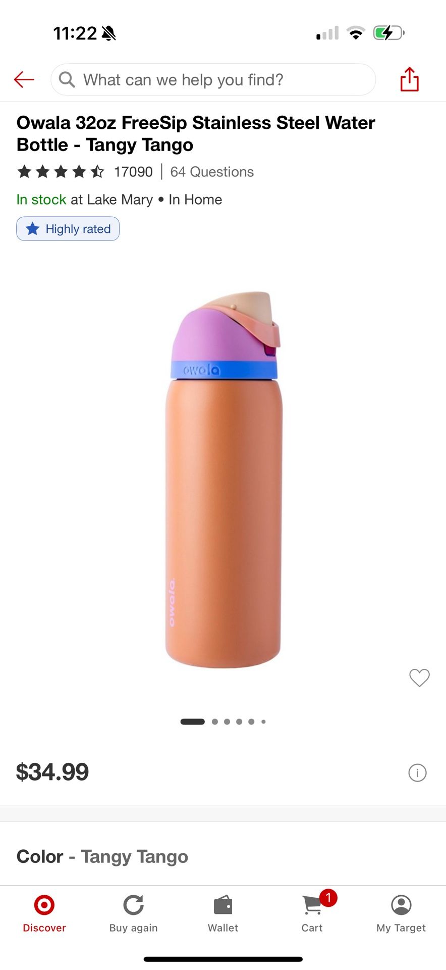 Brand New Owala Bottle 32oz