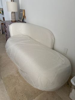 Ivory Living Room Chaise