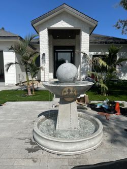 Concrete Outdoor Water Fountain