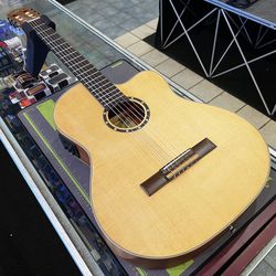 Ortega RCE125SN Cutaway Acoustic Electric Classical Guitar NEW!