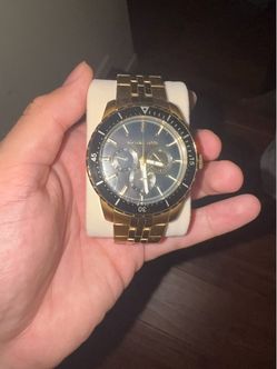 MK mens gold watch