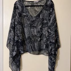 Uptown Vibe Women’s Over The Top Shawl - See Through Material