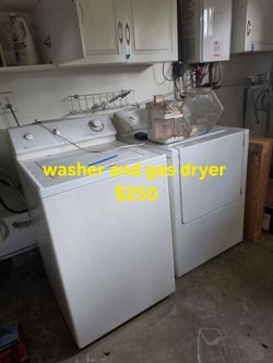 Washer and gas dryer
