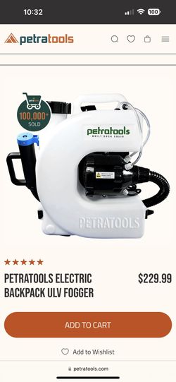 PetraTools Electric Backpack ULV Fogger