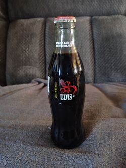 Elvis Graceland 15th Anniversary Coca-Cola Glass Bottle
