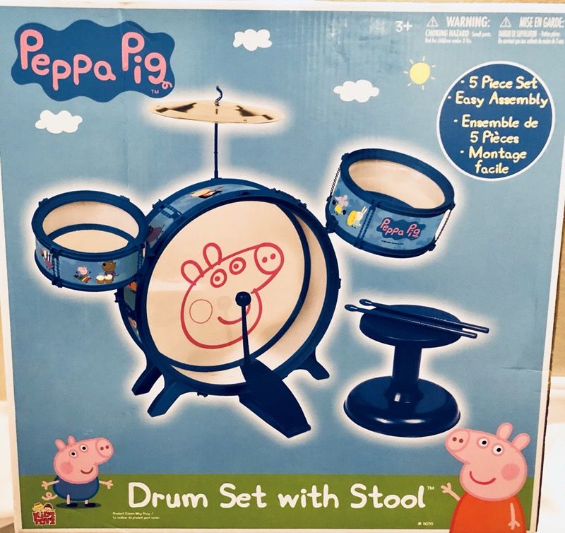 Same Day Delivery/Priced Less Than eBAY/Peppa Pig Drum Set