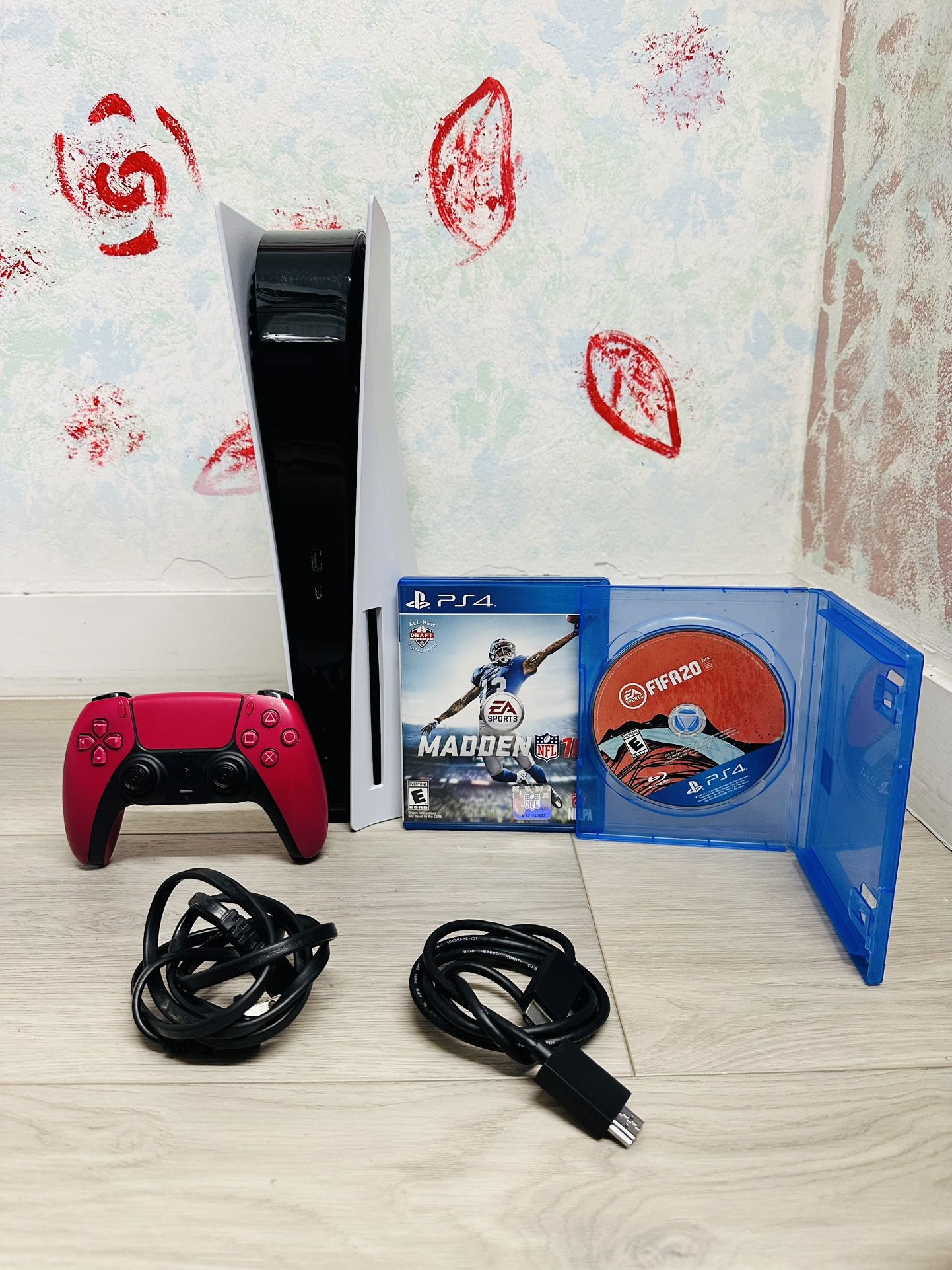Sony PlayStation 5 - 825GB , Bonus 2 Games ( Used Very New  