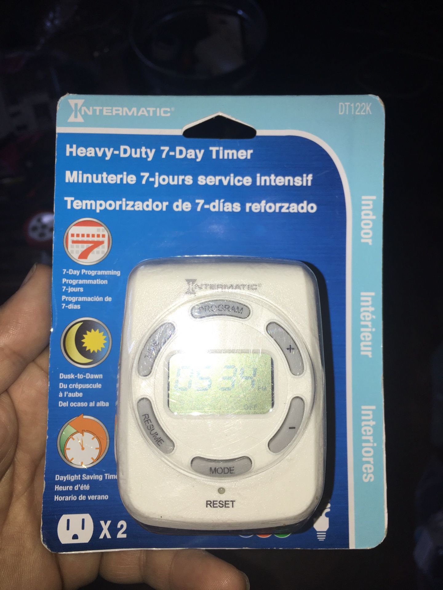 Intermatic heavy duty seven day timer dt122k