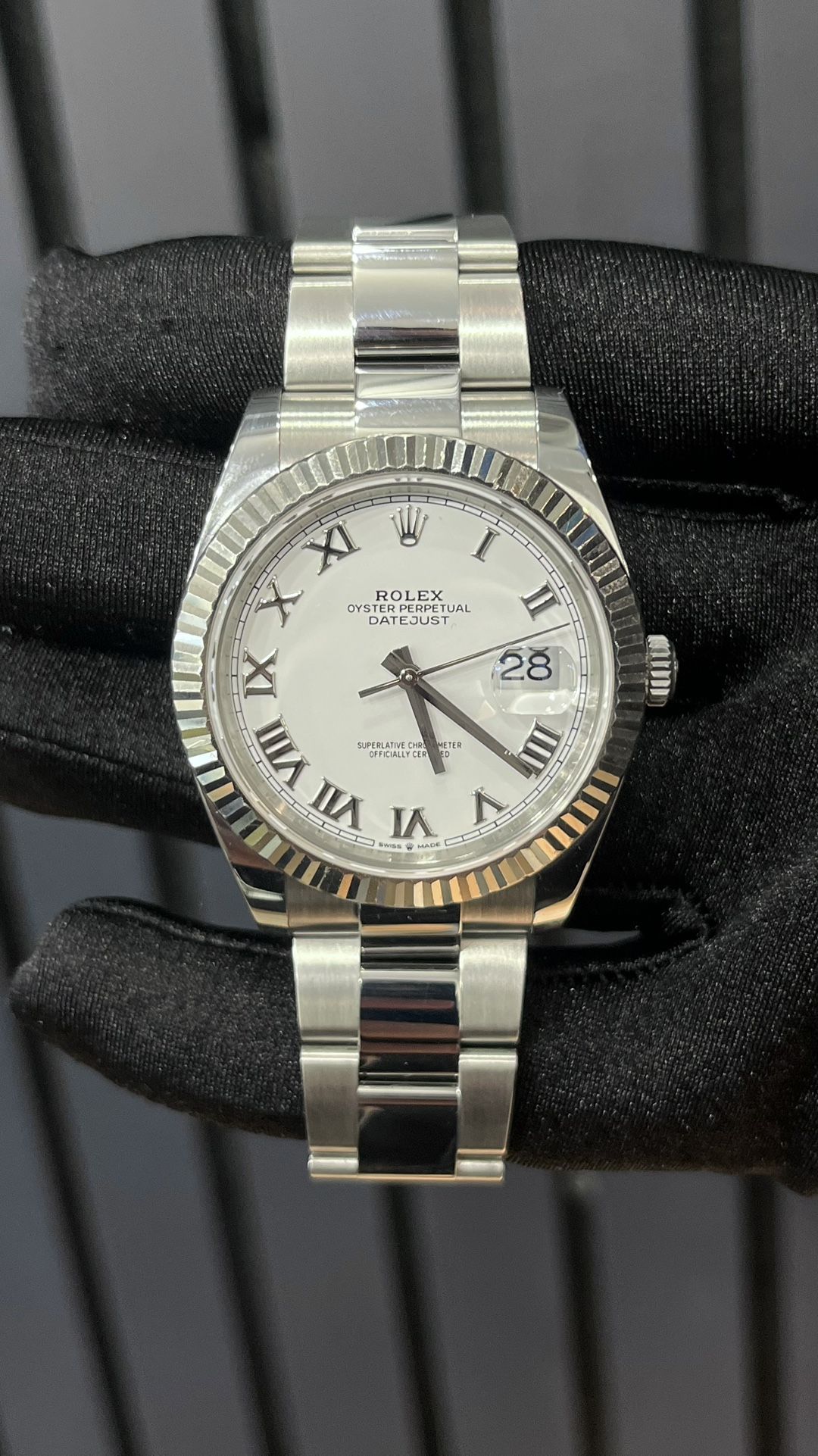 Rolex Datejust 41MM White Roman Dial on Oyster Band in Like...