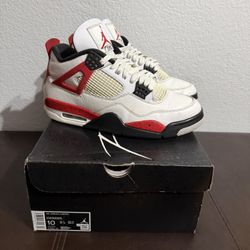 Jordan 4 Red Cement Size 10