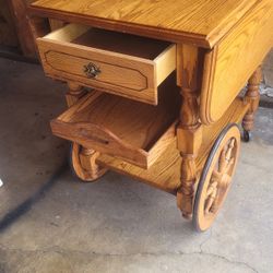 Vintage mid century colonial style tea/ bar /serving cart/ trolley
