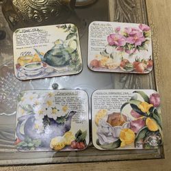 Vitage Coasters Déborah Ellis Watercolor Art