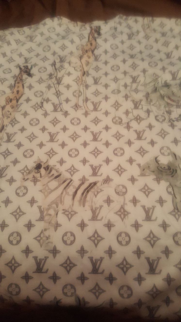 Pre-owned Louis Vuitton X Chapman Brothers Zoo T-shirts (clv22080806) In  White