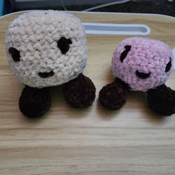Crochet Marshmellow Plushie Duo