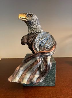 Vintage Limited Edition 1993 Bronze Gorham Bald Eagle Sculpture “Liberty”