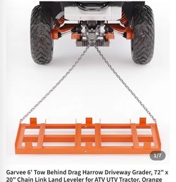 Tow Behind Drag Harrow Driveway Grader