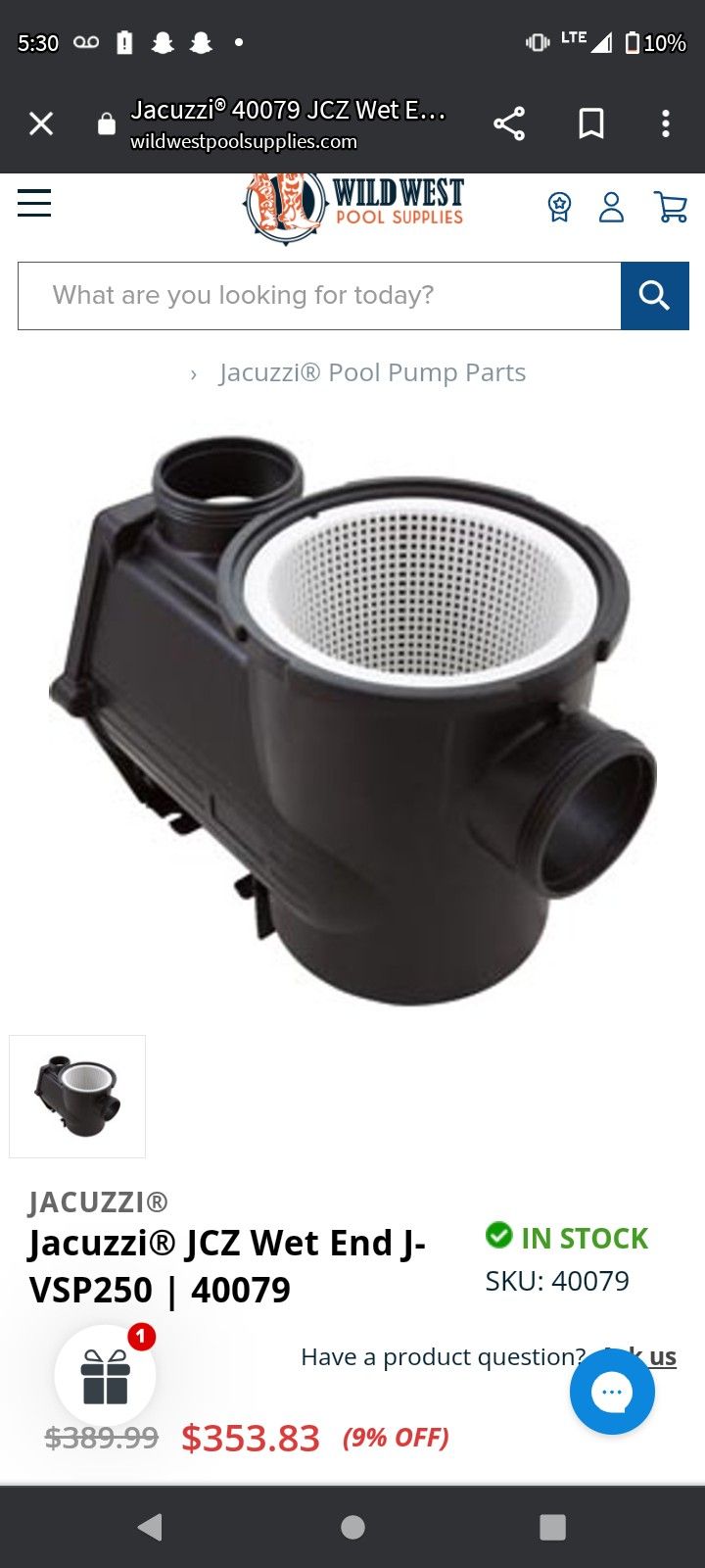 Variable Speed Pump (Jacuzzi) jvsp250 for Sale in Turlock, CA OfferUp
