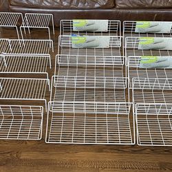 Assorted Container Store Shelving + Mounting hardware