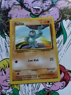 1999 Pokémon Base Set Machop #52 common card.