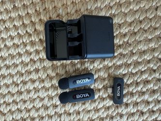 BOYA Wireless Lavalier Microphone Set + USBC Charging case- SF/BAY AREA