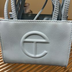 TELFAR  Small Shopping Bag Pool Blue