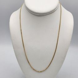 18kt Gold Curb Link Chain 20" 6.9G