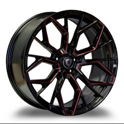 LUXURY GLOSS BLACK RED MILLED
