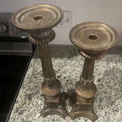 2 Pc Candle  Holders 