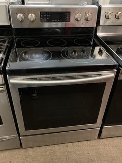 Samsung 30 in. Glass Top 5.9 cu.ft. Convection Oven Electric Range with Self-Cleaning