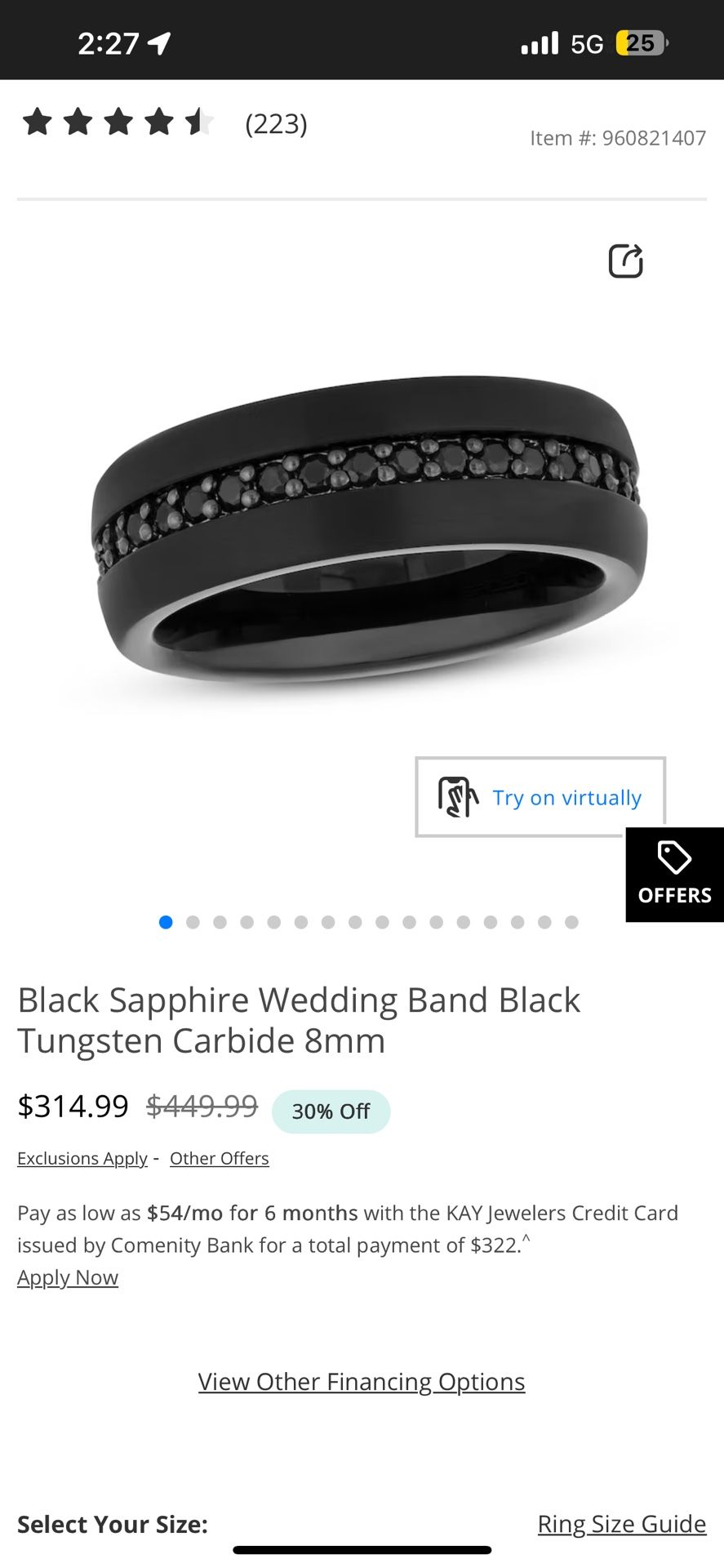 Size 12 Men’s Ring
