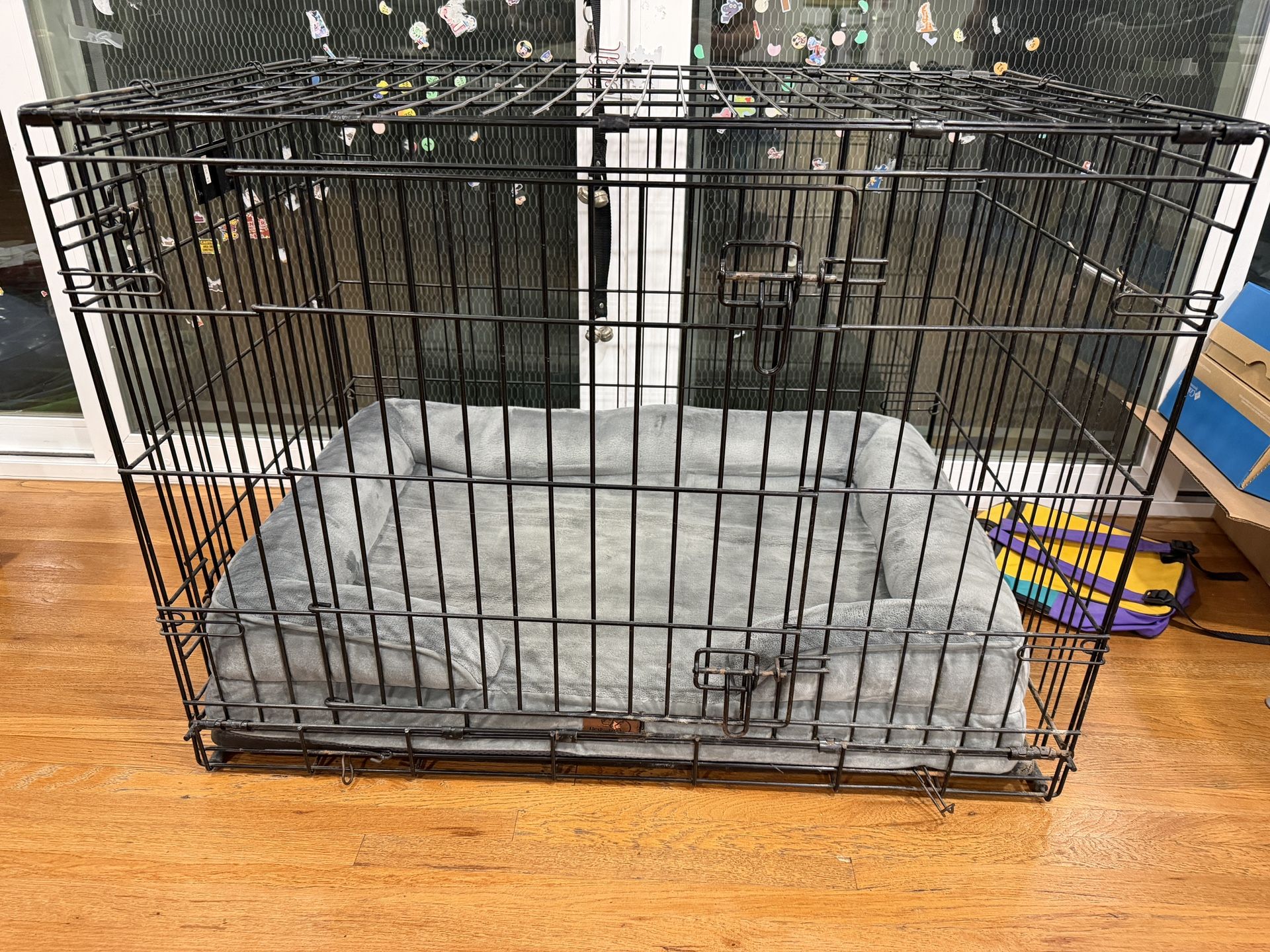 Dog Crate And Dog Bed