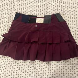 Lululemon Burgundy Tennis Skirt   