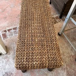 Wicker bench $50