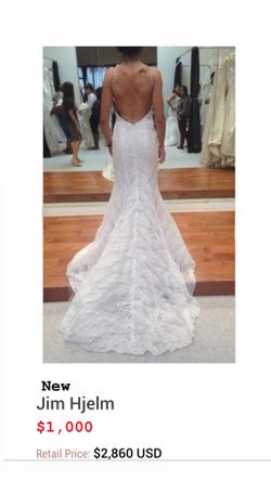 NEW Jim Hjelm Wedding Dress size 6