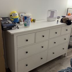IKEA HEMNES 8‑Drawer Dresser – White – $160 CASH – Newport JC Pickup