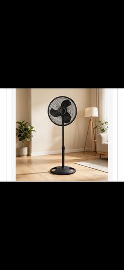 16" Oscillating Adjustable Pedestal Fan, 3 Speeds, Black, 18" Long Stand 16" Oscillating Adjustable Pedestal Fan, 3 Speeds, Black, 18" Long Stand