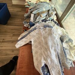 ALL NEW-89-Piece Baby Clothing Bundle (Mostly NB–3 Months)