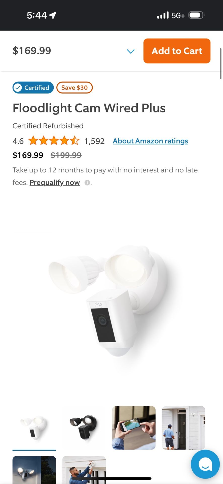 Ring Floodlight Can Wired Plus