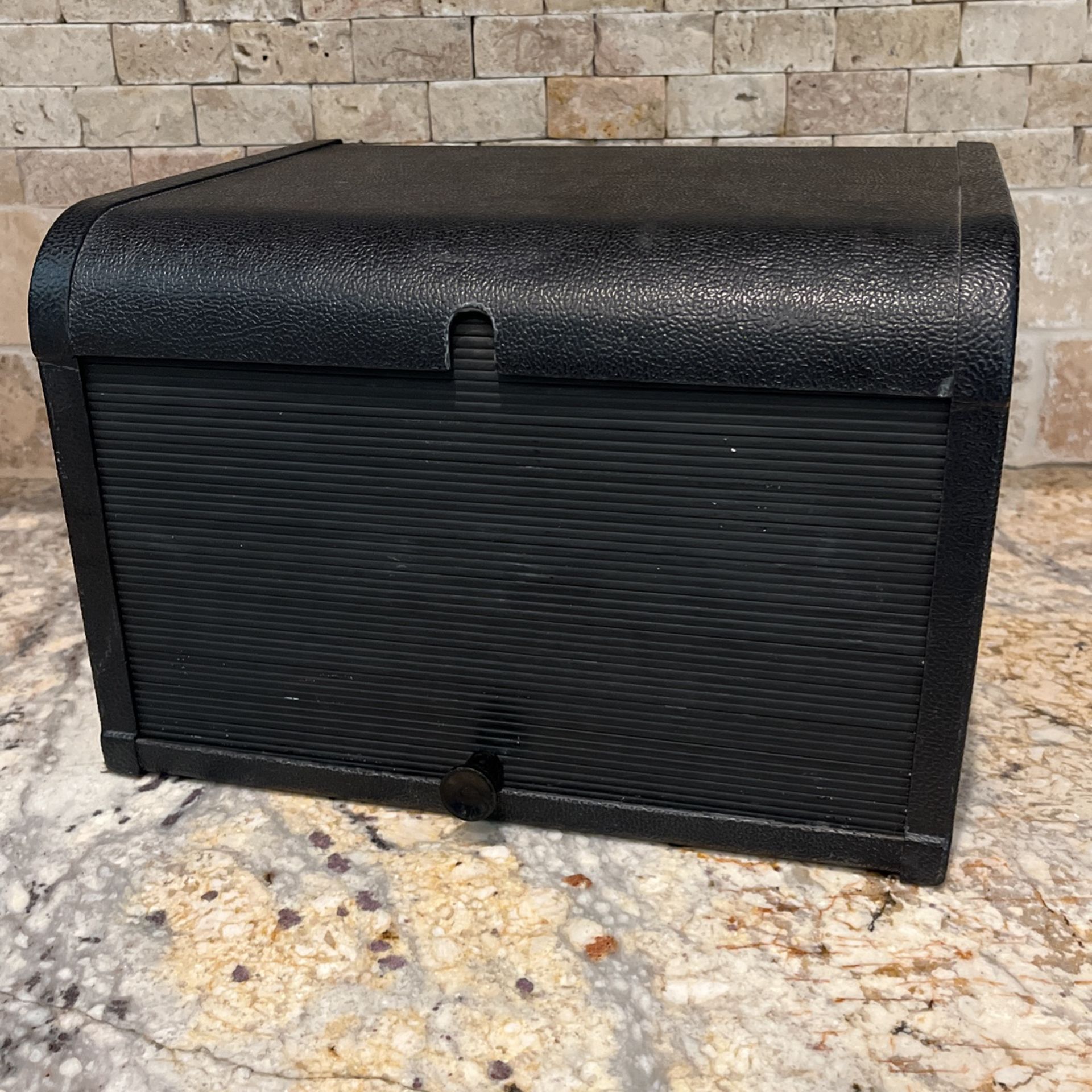 Desk Top Storage Container w/ Roll Top